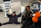 Simone Biles Celebrates Bears’ Game with Tequila Bottle Split After Jet Trip