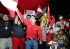 Flags and Lights Illuminate Liberal Party Celebration in San Pedro Sula