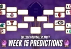 Predicted College Football Playoff Rankings for Week 15 Conference Championships