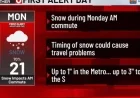 Widespread Snow Showers Disrupt Monday Morning Commute