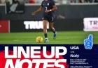 USWNT vs. Italy: Starting Lineup Highlights for Dec. 1 in Fort Lauderdale
