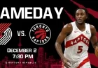 Trail Blazers Face Raptors on December 2