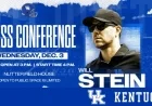 UK Athletics Introduces Will Stein in Live Press Conference at 4 PM