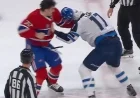 Arber Xhekaj Floors Adam Lowry in Intense Center-Ice Clash