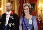 Princess Kate Stuns in Rare Ruby-Diamond Tiara at German State Banquet