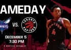 Hornets Face Raptors on December 5 Gameday