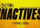 Steelers Announce Week 14 Inactive Players Against Ravens