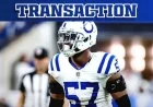Colts Activate LB Jaylon Carlies; Elevate Grupe, Wormley for Week 14