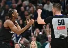 76ers Restrain Tyrese Maxey After Altercation with NBA Referee Goes Viral
