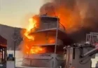 Tour Boat Engulfed in Flames on Lake George