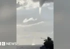 Waterspout Forms Following Storm Byron’s Impact on Cyprus
