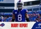 Buffalo Bills Release Injury Report Ahead of Patriots Matchup