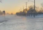 North Main Street Flooded by Water Main Break