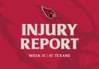 Week 15 Injury Update: Key Players vs. Texans