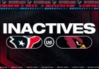 Texans Announce Inactive Players for Week 15 Against Cardinals