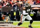 Cleveland Browns Reveal Inactive Players for Week 15 Against Bears