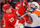 DeBrincat Shines with Two Goals in Red Wings’ 3-2 Victory Over Islanders
