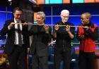 Anderson Cooper, Andy Cohen, and Colbert Enjoy Shotski on Late Show