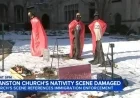 Vandal Targets Anti-ICE Nativity Scene at Lake Street Church, Adds Zip Ties, Gas Masks