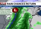 Rain Showers Approaching: Stay Alert