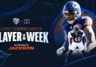 Bears’ D’Marco Jackson Earns NFC Defensive Player of the Week Honors