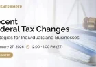 Federal Tax Updates: Essential Strategies for Individuals and Businesses