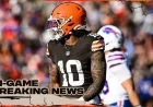 Browns’ Quinshon Judkins Exits Game Against Bills Due to Injury