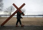 Dan Beazley Consoles Grieving Communities with 10-Foot Cross: His Inspiring Story