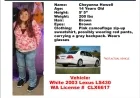 Amber Alert Activated for Missing 14-Year-Old Lummi Girl