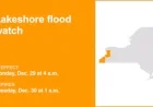 Western New York Faces Lakeshore Flood Watch Monday and Tuesday