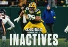 Packers’ Zach Tom Absent from Lineup Against Ravens