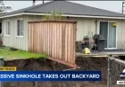 Sinkhole Destroys Ventura Family’s Backyard