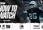 Watch, Listen, and Livestream Raiders vs. Giants on Raiders.com