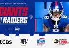 Giants vs. Raiders: Watch, Listen, and Stream Live for Week 17