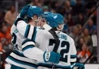 Macklin Celebrini Leads Sharks to 5-4 Win Over Ducks with 60 Points