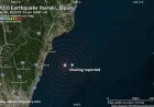 Possible Earthquake Shakes Near Hitachi, Ibaraki, Japan Minutes Ago