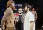 Arman Tsarukyan and Shara Magomedov Intense Staredown Before Hype Fighting Match