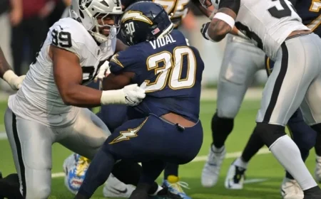 Kimani Vidal Shines with 59-Yard Touchdown for Chargers