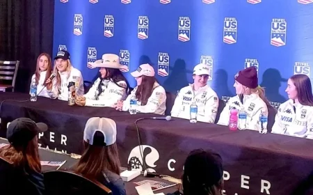 Highlights from U.S. Alpine Ski Team: Shiffrin on Vonn, Vail Twins Compete