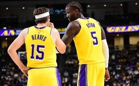 Lakers Update: Deandre Ayton Praises Austin Reaves’ Impressive Scoring Skills