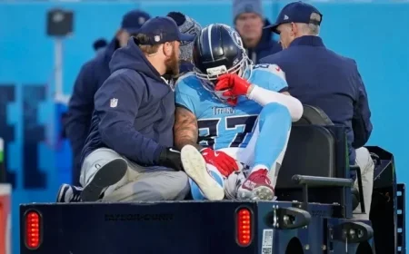 Titans’ WR Xavier Restrepo Injured, Carted Off Against Jaguars