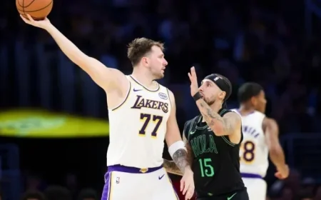 Luka Doncic Scores 34 in Lakers’ 133-121 Win Over Pelicans
