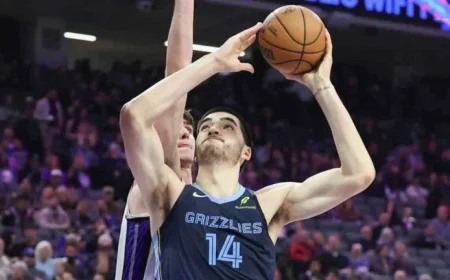 Zach Edey Scores Career-High 32 Points, Leads Grizzlies Over Kings