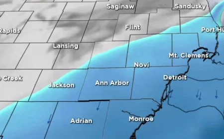 Snowstorm to Hit Metro Detroit Monday: Expected Accumulation and Timing