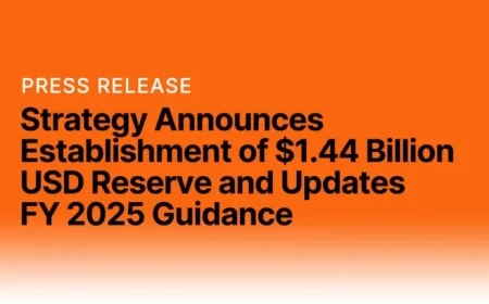 Strategy Unveils $1.44 Billion Reserve and Updates FY 2025 Guidance