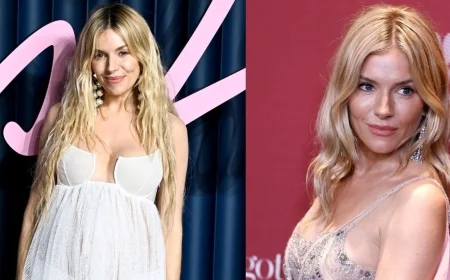 Sienna Miller Stuns at the Fashion Awards 2025, Reveals Pregnancy With Ethereal Sheer Look