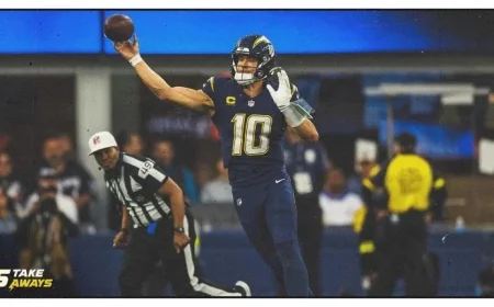 Jim Harbaugh Shares Justin Herbert Injury Update