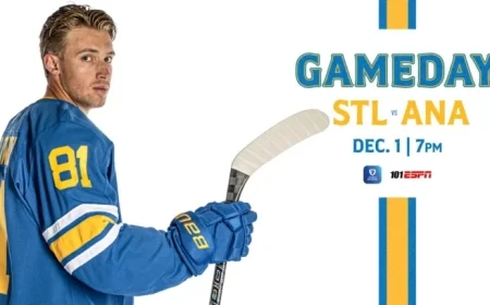 Blues Face Off Against Ducks: Game Preview