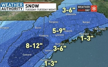 Maine Braces for Season’s First Major Snowstorm: Essential Details