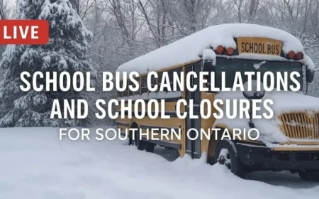 Southern Ontario Schools Face Bus Cancellations and Closures on December 2, 2025